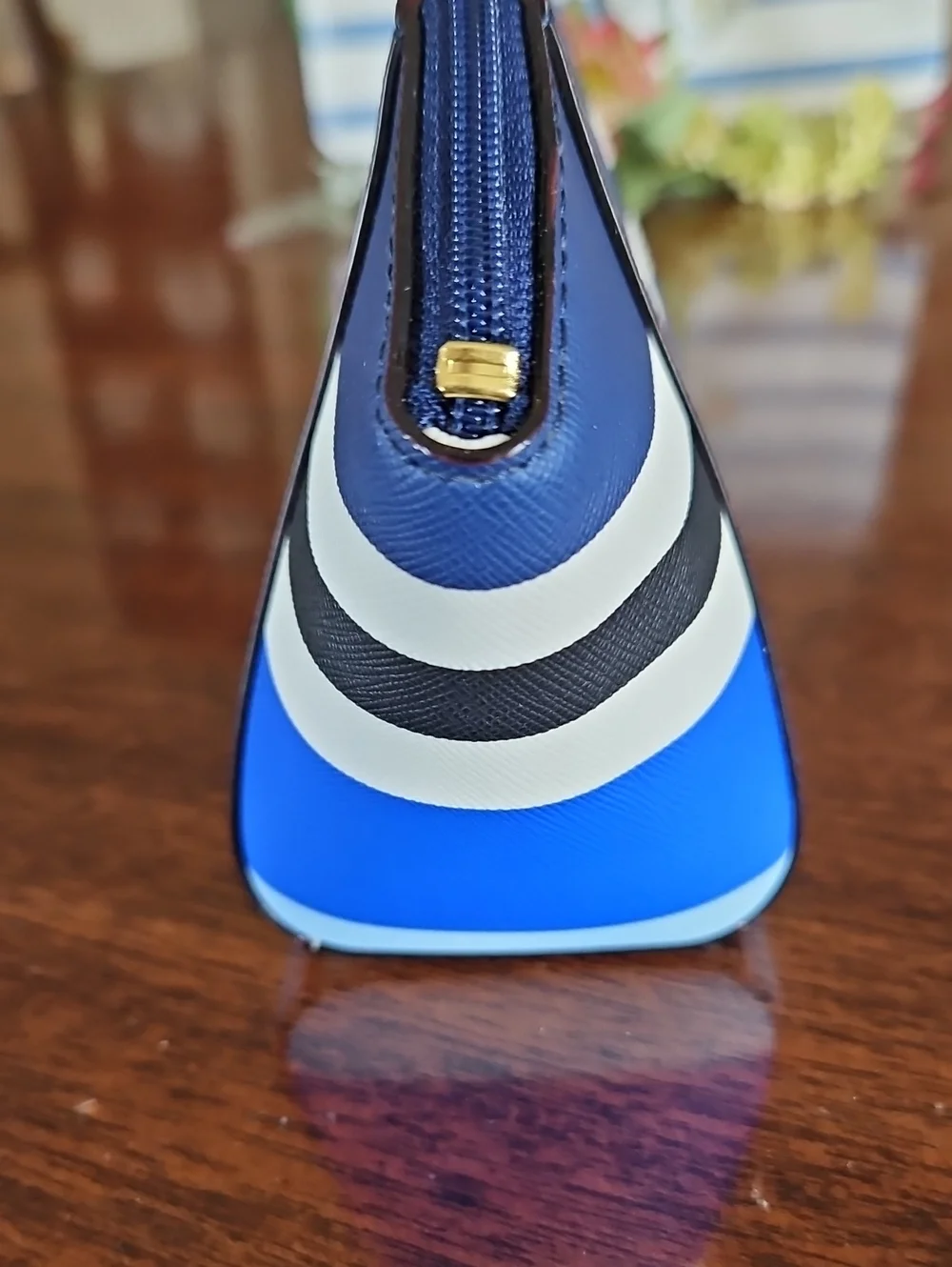 Kate Spade Blue & White Laurel Way Collection Cosmetic Case/Purse - NWOT
